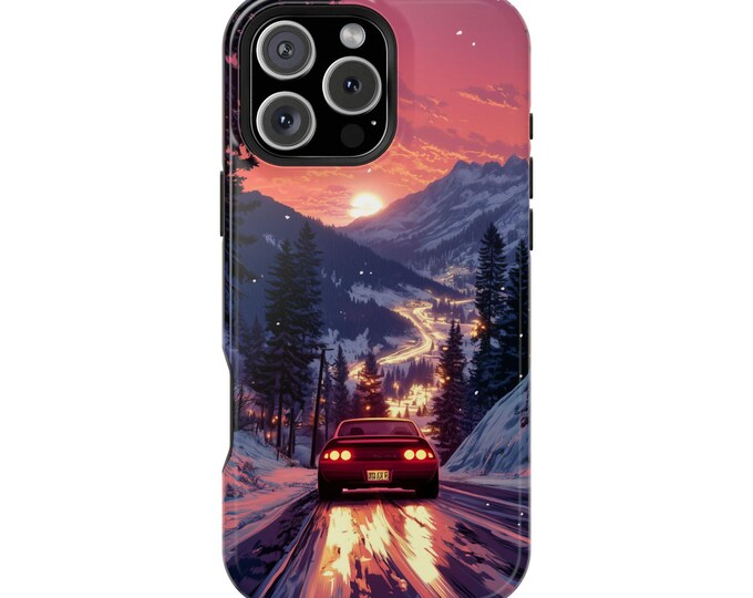 Drifting Mountain Car 240SX Racing Phone Case: iPhone, Galaxy, Pixel - Lifetime Warranty