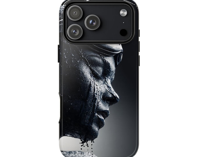 The End of Analog Woman Portrait Phone Case: iPhone, Galaxy, Pixel - Lifetime Warranty