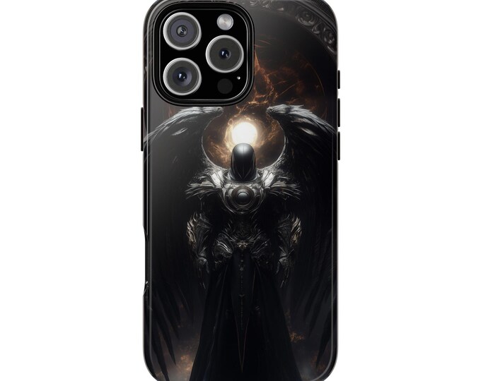Dark Knight Armored Warrior Guardian Wings Phone Case: iPhone, Galaxy, Pixel - Lifetime Warranty