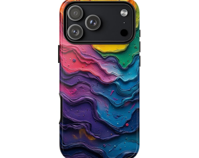 Paint Colorful Purple Blue Pink Liquid Phone Case: iPhone, Samsung Galaxy, Pixel - Lifetime Warranty