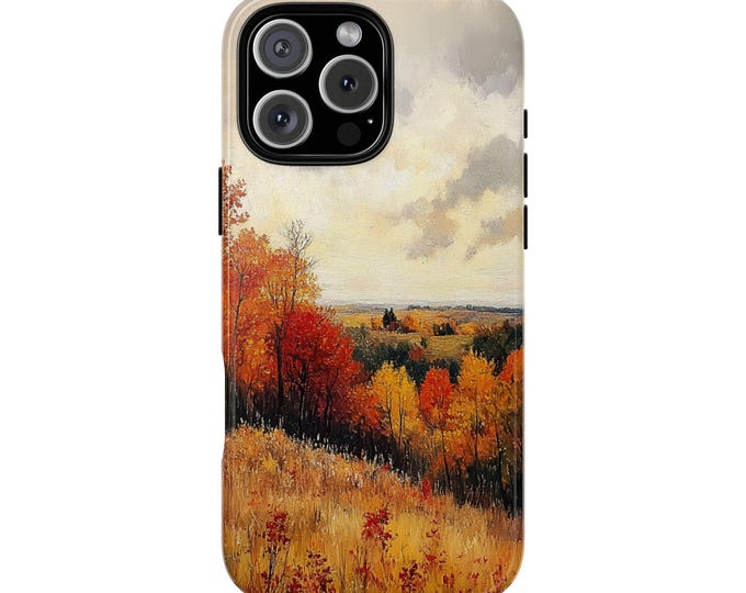 Autumn Rolling Hills Fall Grass Field Phone Case: iPhone, Galaxy, Pixel - Lifetime Warranty