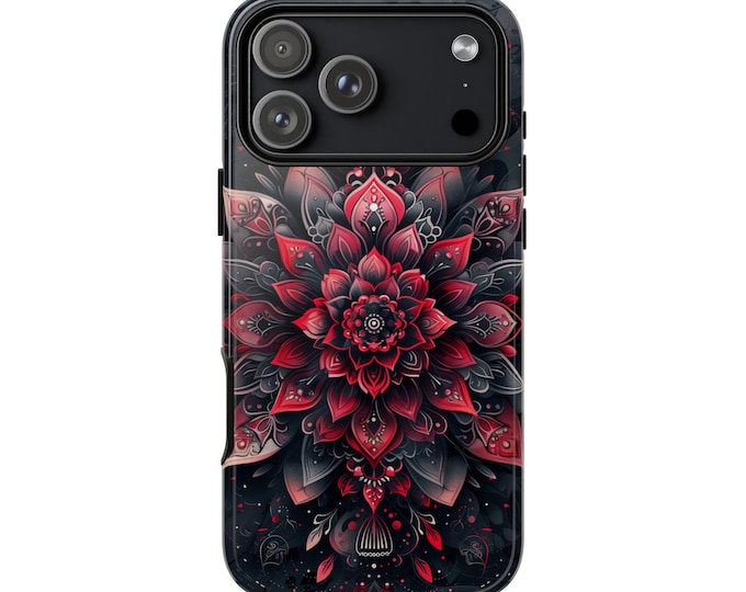 Boho Mandala Flower Lotus Floral Phone Case: iPhone, Galaxy, Pixel - Lifetime Warranty