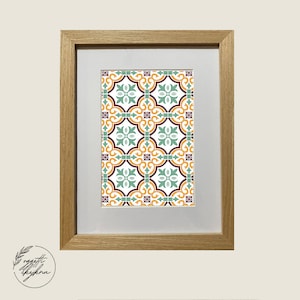 Decor Wall Art Maltese Tile Printable Design Instant Download A4