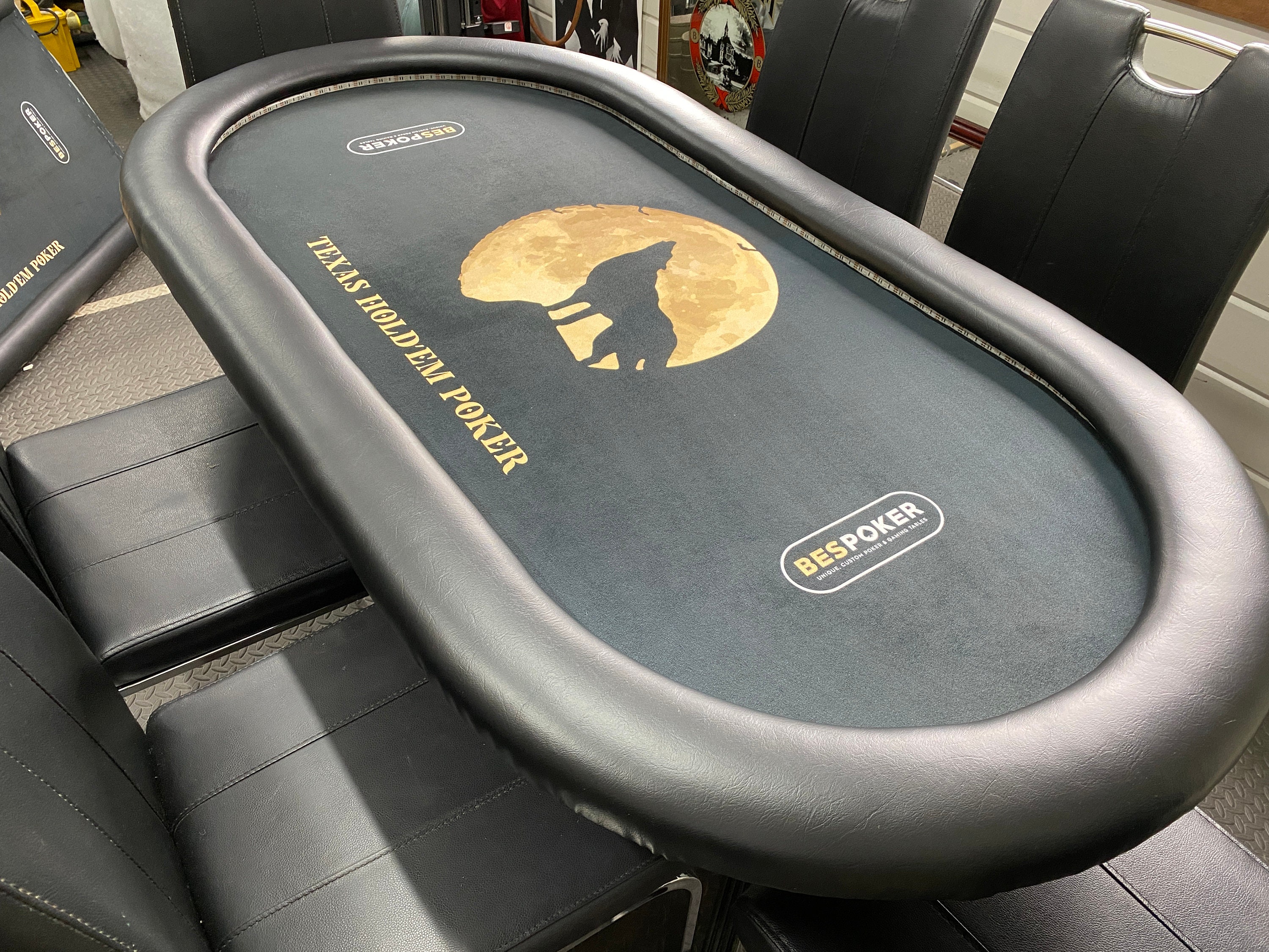 Poker Table with LED lights Etsy