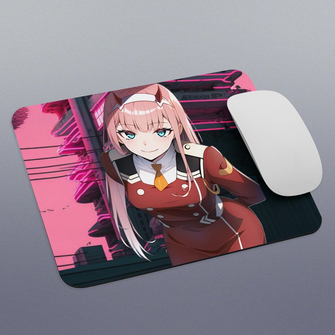 Zero Two Mouse Pad Gaming Anime Zero Two Merch Gaming Etsy
