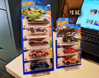 Wall or table display Hot wheels collector organiser Custom made stand for diecast matchbox hot wheels