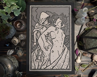 The Rending | 12" x 18" Artist Print | Medieval-Style Illustration | Gothic Decor