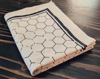 Cloth RPG Hex Map |  21" x 27" Battle Map | Gift for Dungeon Masters and OSR Gamers