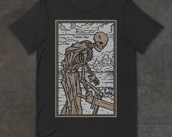 Skeleton Shirt | Death Tarot | Occult Gothic Graphic Tee | Unisex Witchy Gift