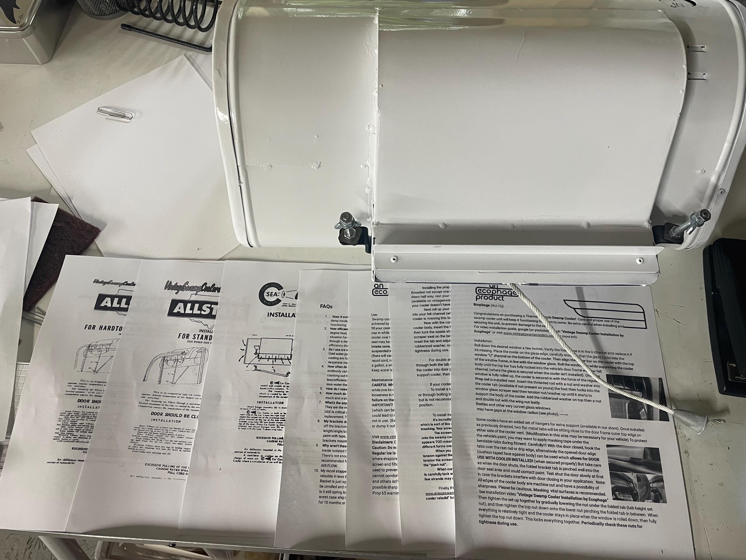 Vintage Thermador ALLState Coronado Swamp Cooler Anleitung