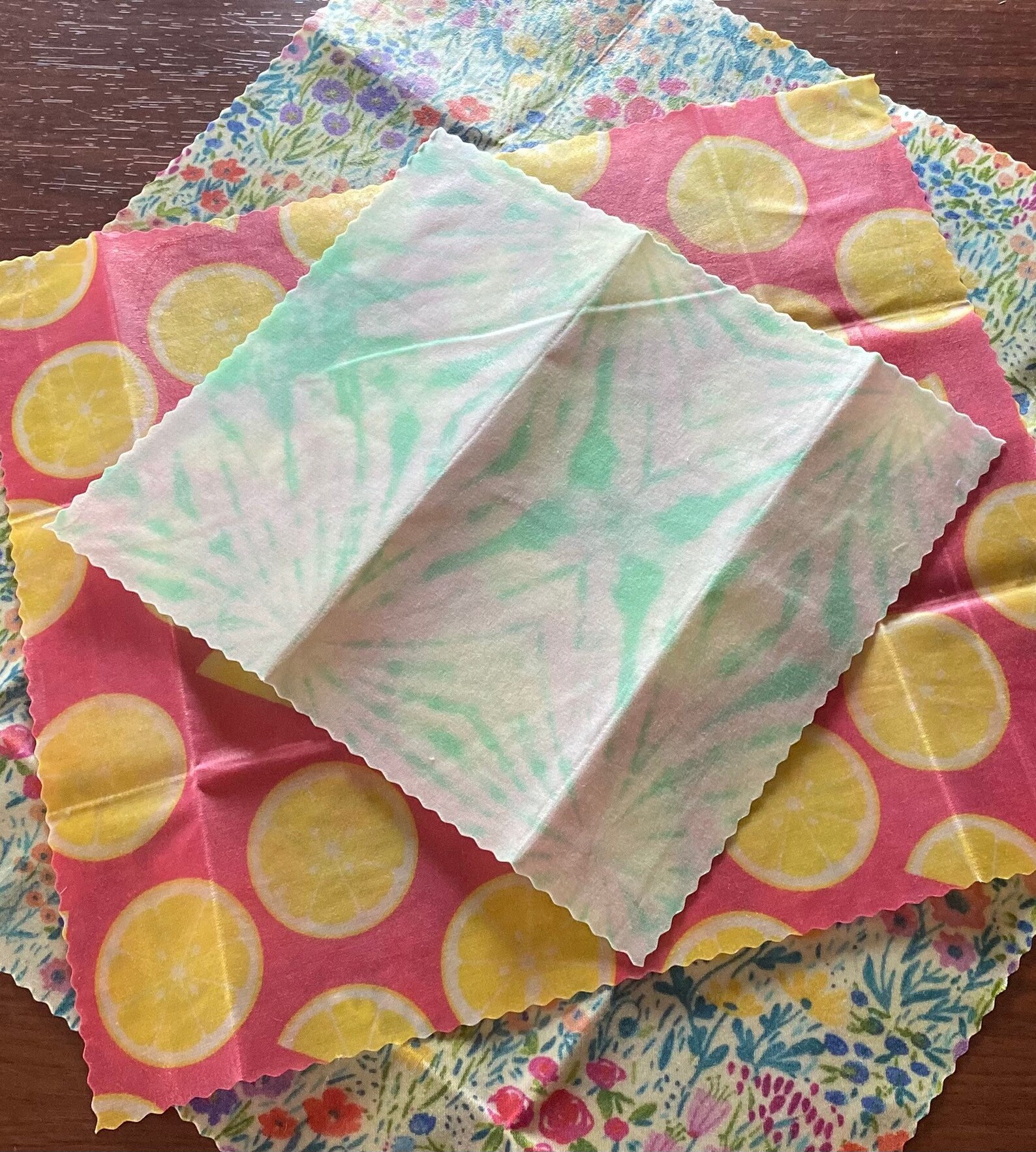 Beeswax Wrap Set Ecofriendly plastic Wrap Alternatives Etsy
