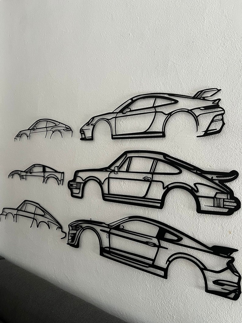 Corvette C8 Silhouette Large Metal Wall Art Corvette Garage Etsy Ireland