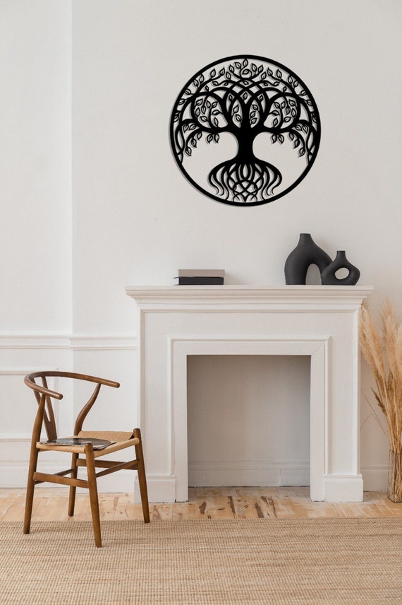 Life of Tree Large Metal Wall Art Home Decor Living Room | Etsy