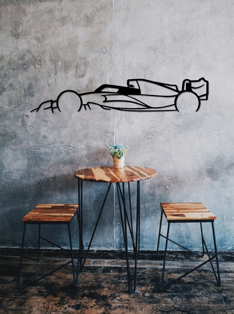 F1 Car Silhouette Large Metal Wall Art Formula One Garage Etsy F1 car silhouette large metal wall art formula one garage etsy