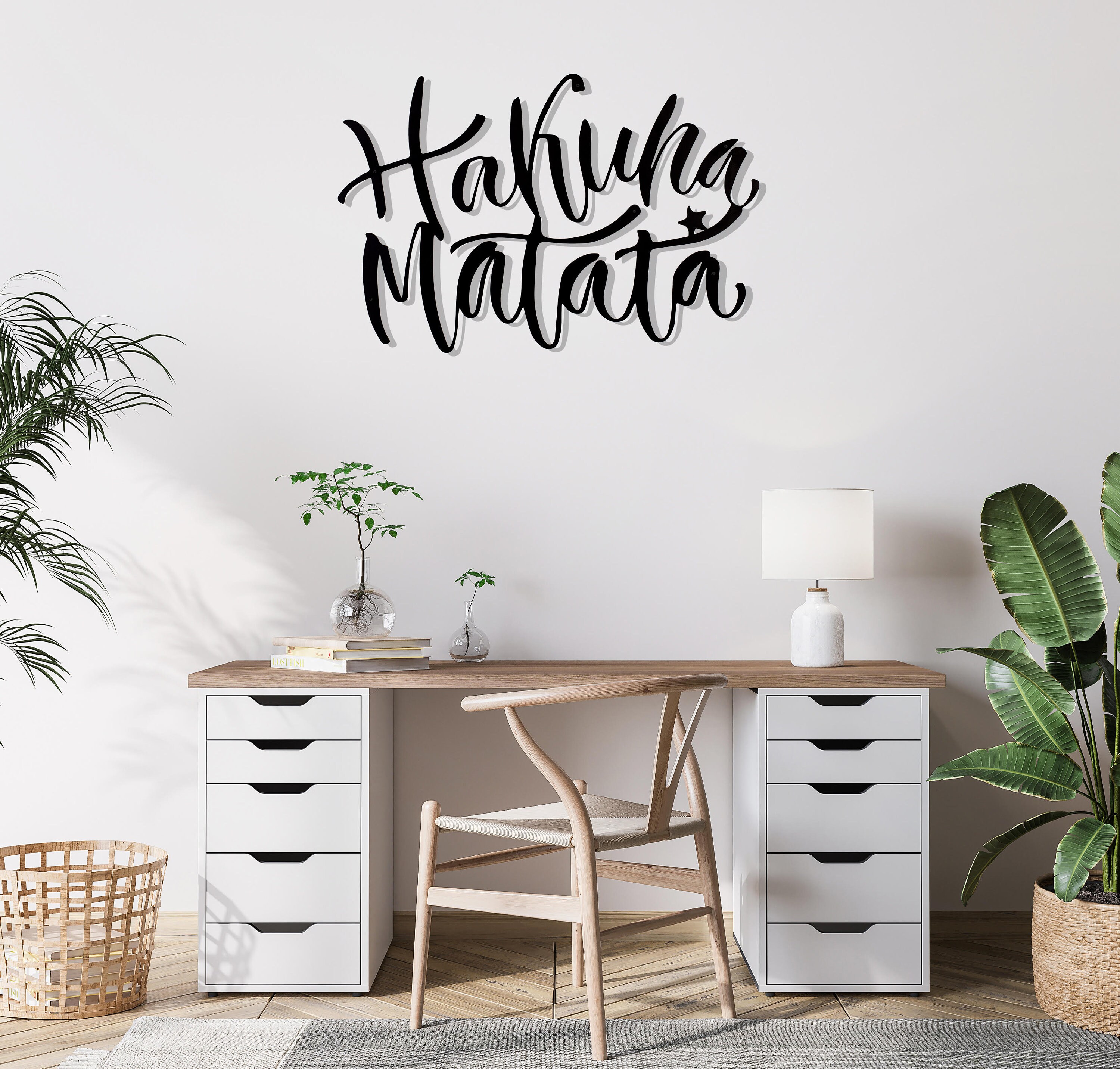 Hakuna Matata Metal Wall Art Metal Wall SignMetal Wall Etsy