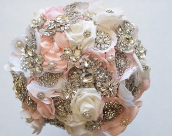 Custom Order brooch crystal bouquet