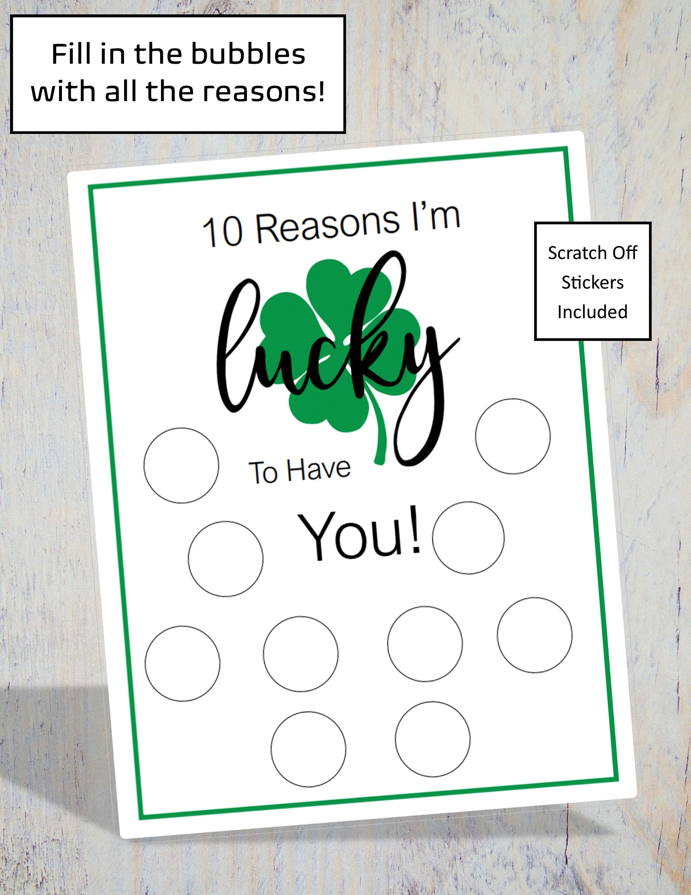 st paddys day scratch off