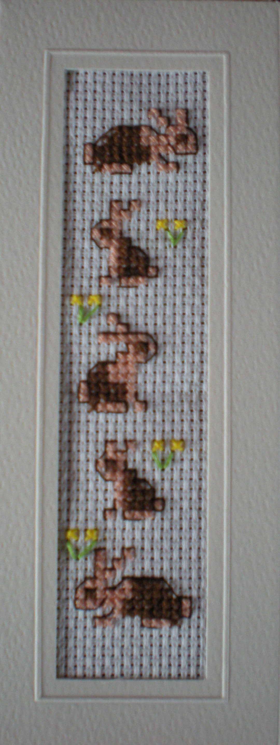 Cute Bunny Bookmark Cross Stitch Chart PDF Download Great for Easter ...