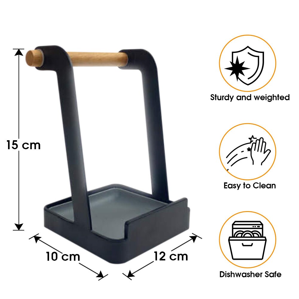 Kitchen Ladle Holder, Spoon Rest, Pot Lid Holder, iPad Stand, Book