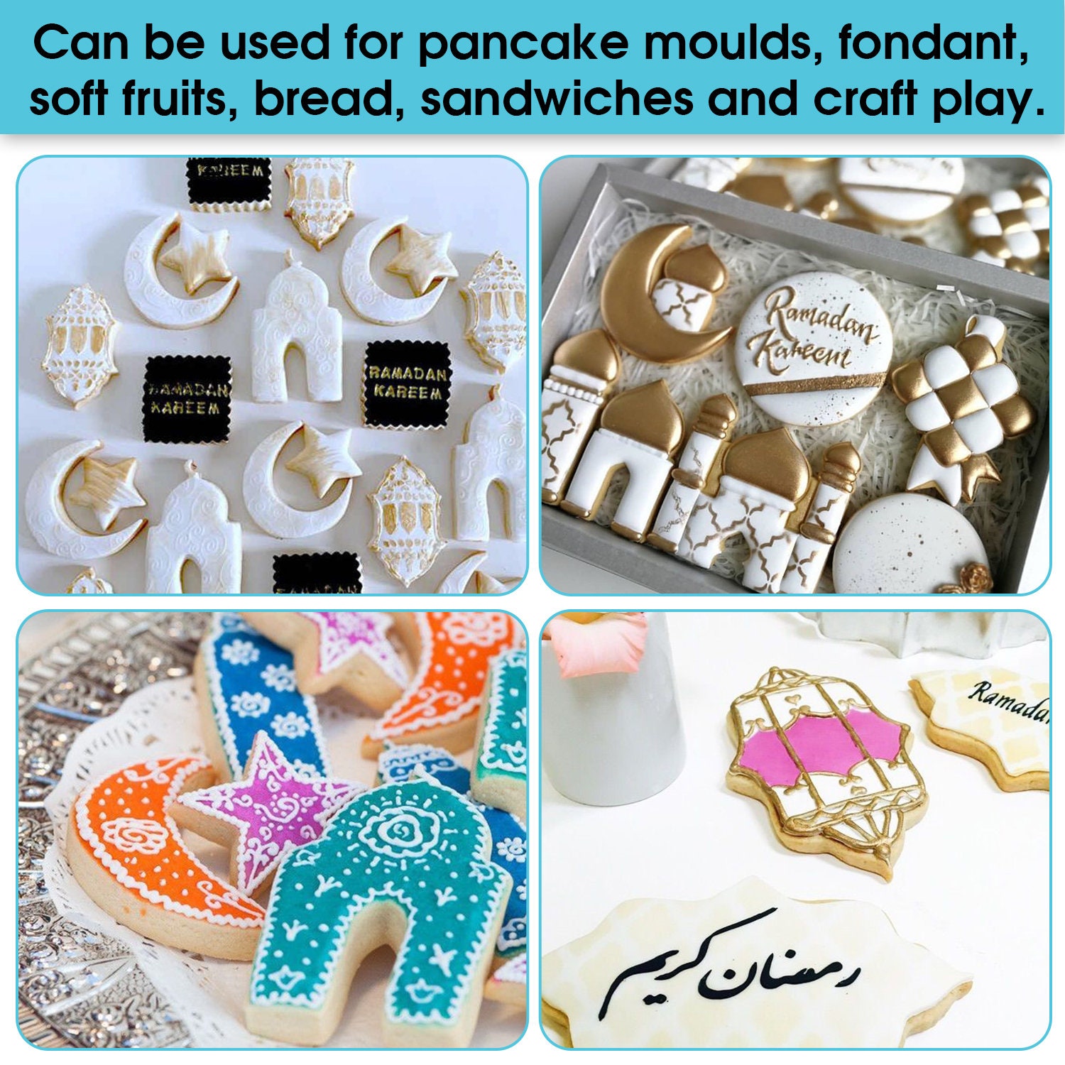 Ramadan, Eid Cookie Cutter Set. Make This Special Time of Year Even