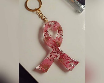 Cancer resin key ring