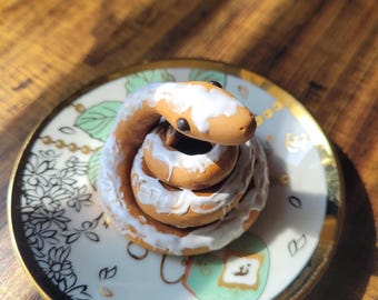 Cinnaboa Snake Figurines | Cinnamon Bun Snake Decor