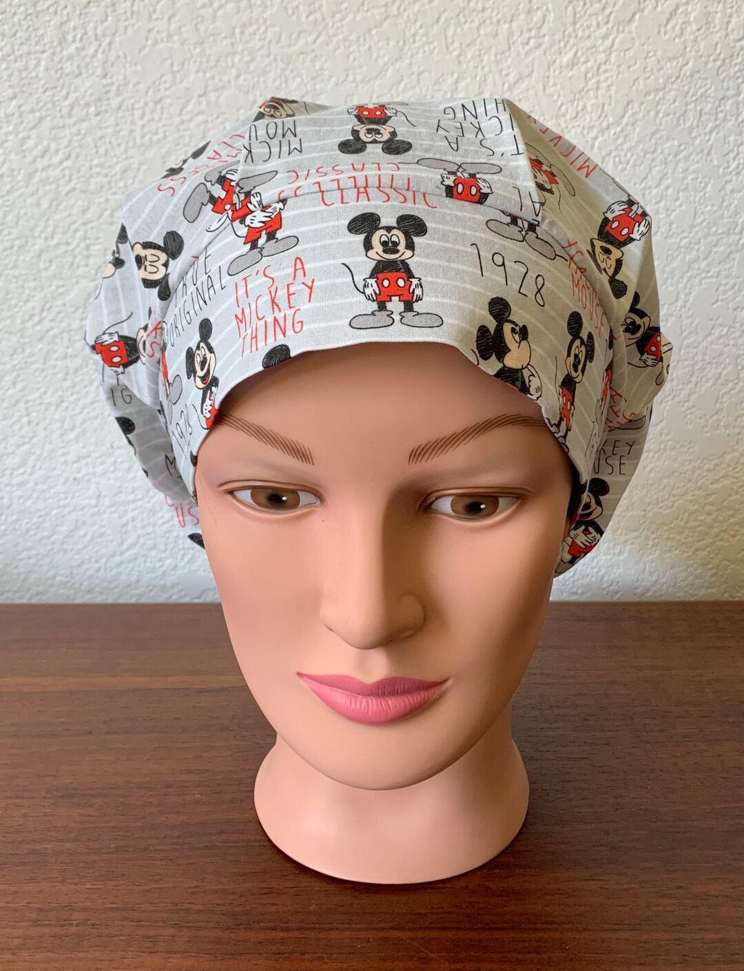 Bouffant Scrub Hatmade With Licensed Disney Classic Mickey Mouseusa Madescrub Capssurgical