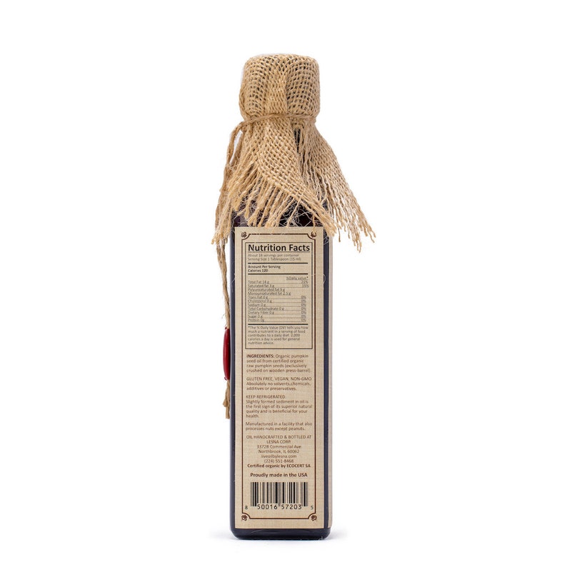 Certified Organic Pumpkin Seed Oil: Raw, Cold-Pressed, Wooden Barrel bild 6