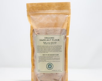 Raw Cold-Ground Hazelnut Powder | Hazelnut Meal with Vitamins and Minerals