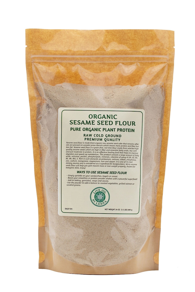 Organic Sesame Seed Powder Sesame Seed Meal With Vitamins Etsy