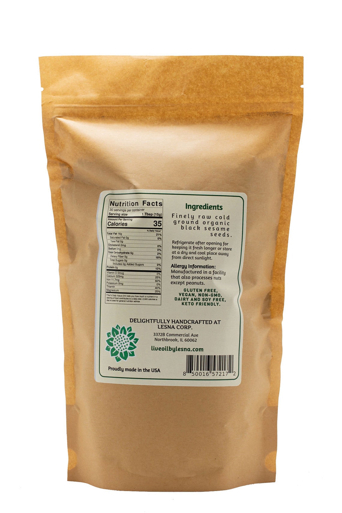 Organic Black Sesame Seed Powder Black Sesame Seed Meal With Etsy