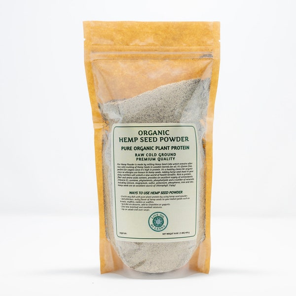 Raw Cold-Ground Hemp Seed Powder | Small Batch Wooden Press Barrel seeds defatting