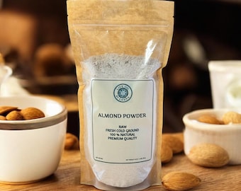 Raw Cold-Ground Almond Powder: Gluten-Free Baking, Protein Rich, Freshly ground