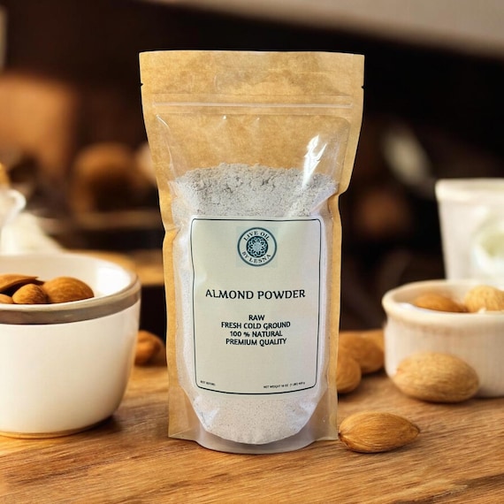 Raw Cold-Ground Almond Powder: Gluten-Free Baking, Protein Rich, Freshly ground