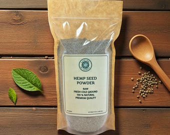 Organic Cold-Ground Hemp Seed Powder: Gluten-Free, Protein-Rich