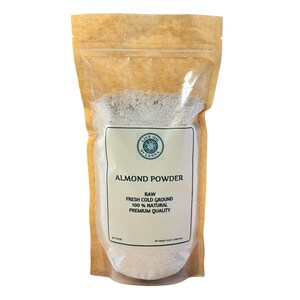 Poudre d'amandes crues moulues à froid : sans gluten, riche en protéines, fraîchement moulu image 2