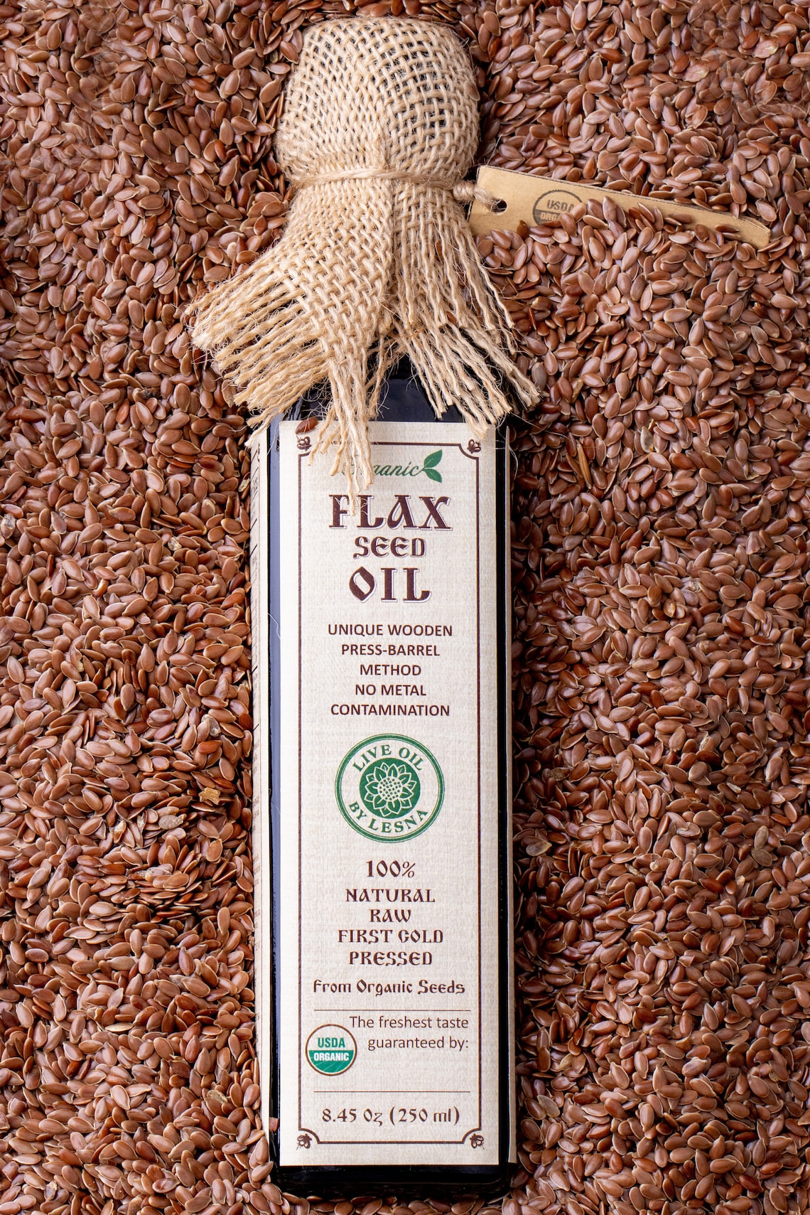 Organic Flaxseed Oil Fresh ColdPressed Flaxseed Oil Pure Etsy