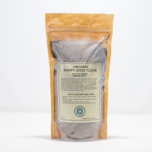 Raw Cold - Ground Poppy Seed Flour/Powder | Small Batch Wooden Press Defatted