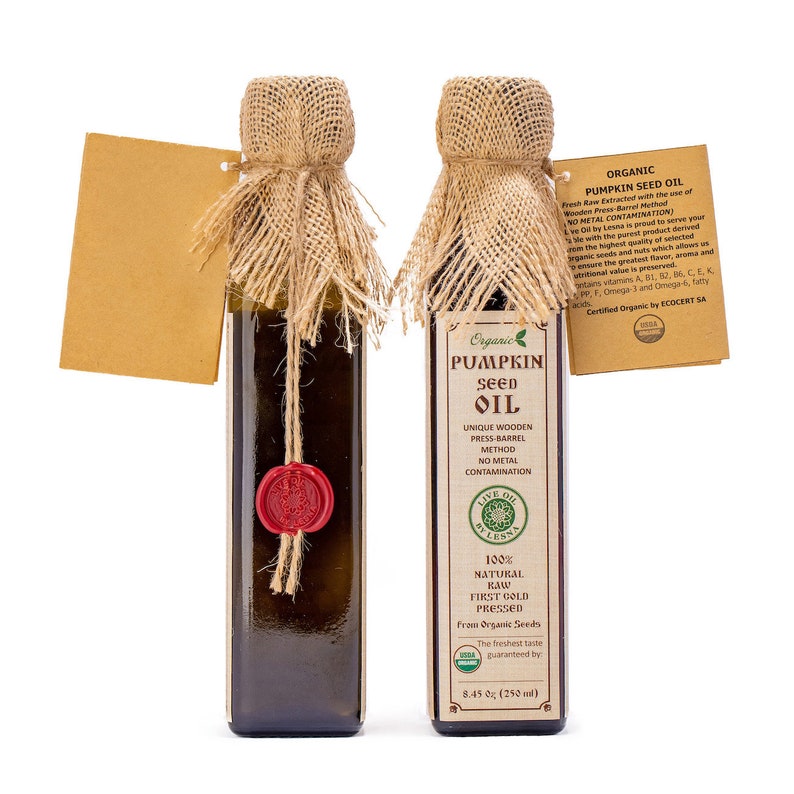 Certified Organic Pumpkin Seed Oil: Raw, Cold-Pressed, Wooden Barrel bild 7