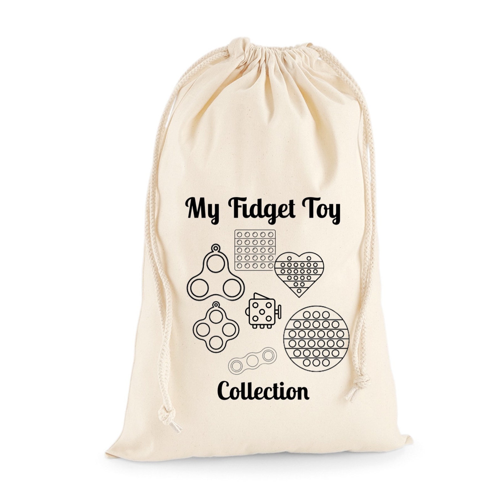 Kids personalised fidget toy collection bag gift for sensory Etsy