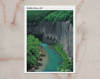 BUFFALO NATIONAL RIVER real print | Missouri, Arkansas, Ozark Landscape, Ozark Mountains, Outdoors, Wall Art, Local Hikes of the Ozarks