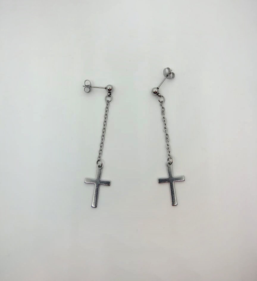 Kpop Inspired Cross Earrings - Enhypen Heeseung Inspired