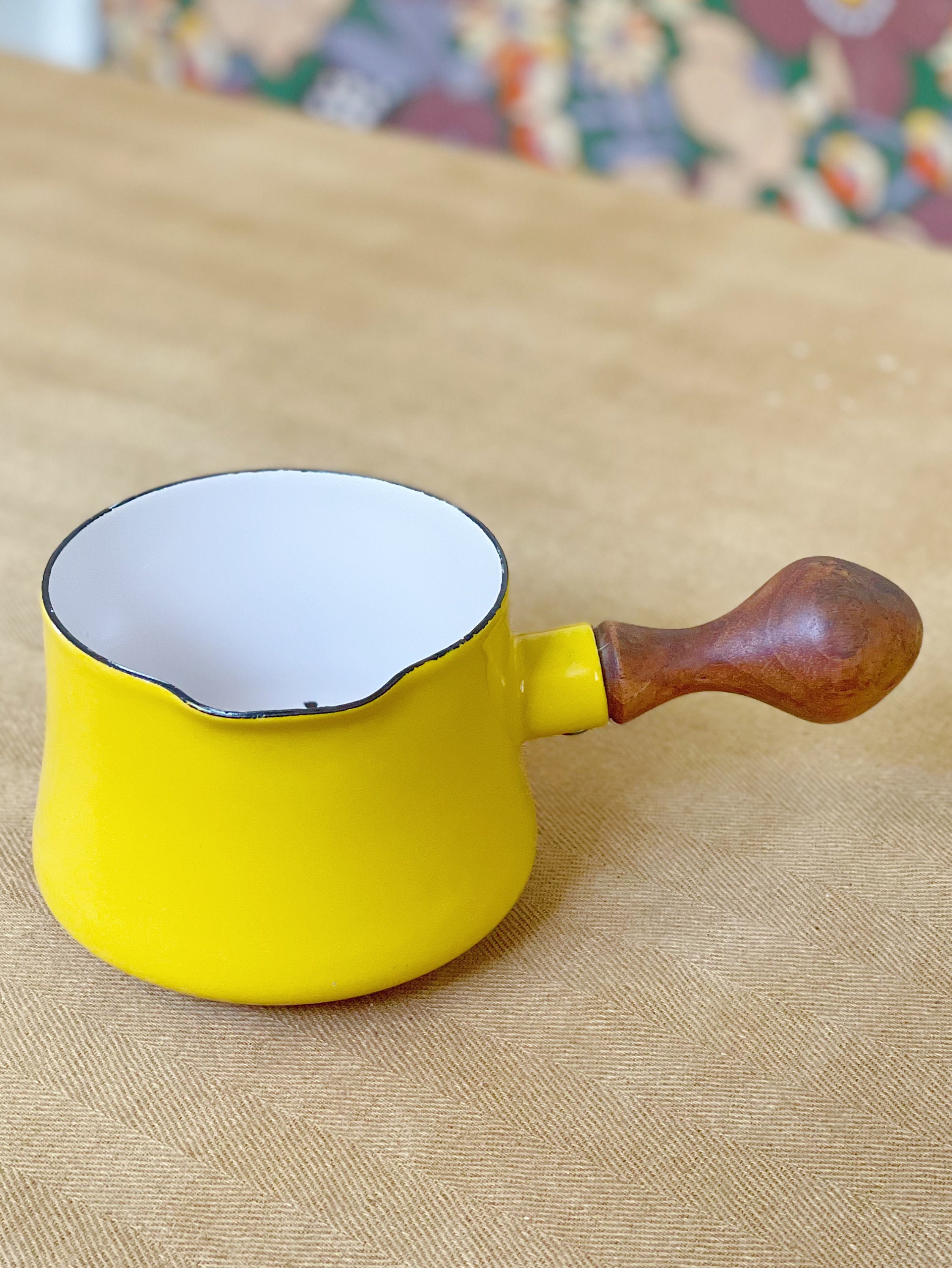 Mid 20th Century Dansk Ihq France Kobenstyle Brown Enamel Pot