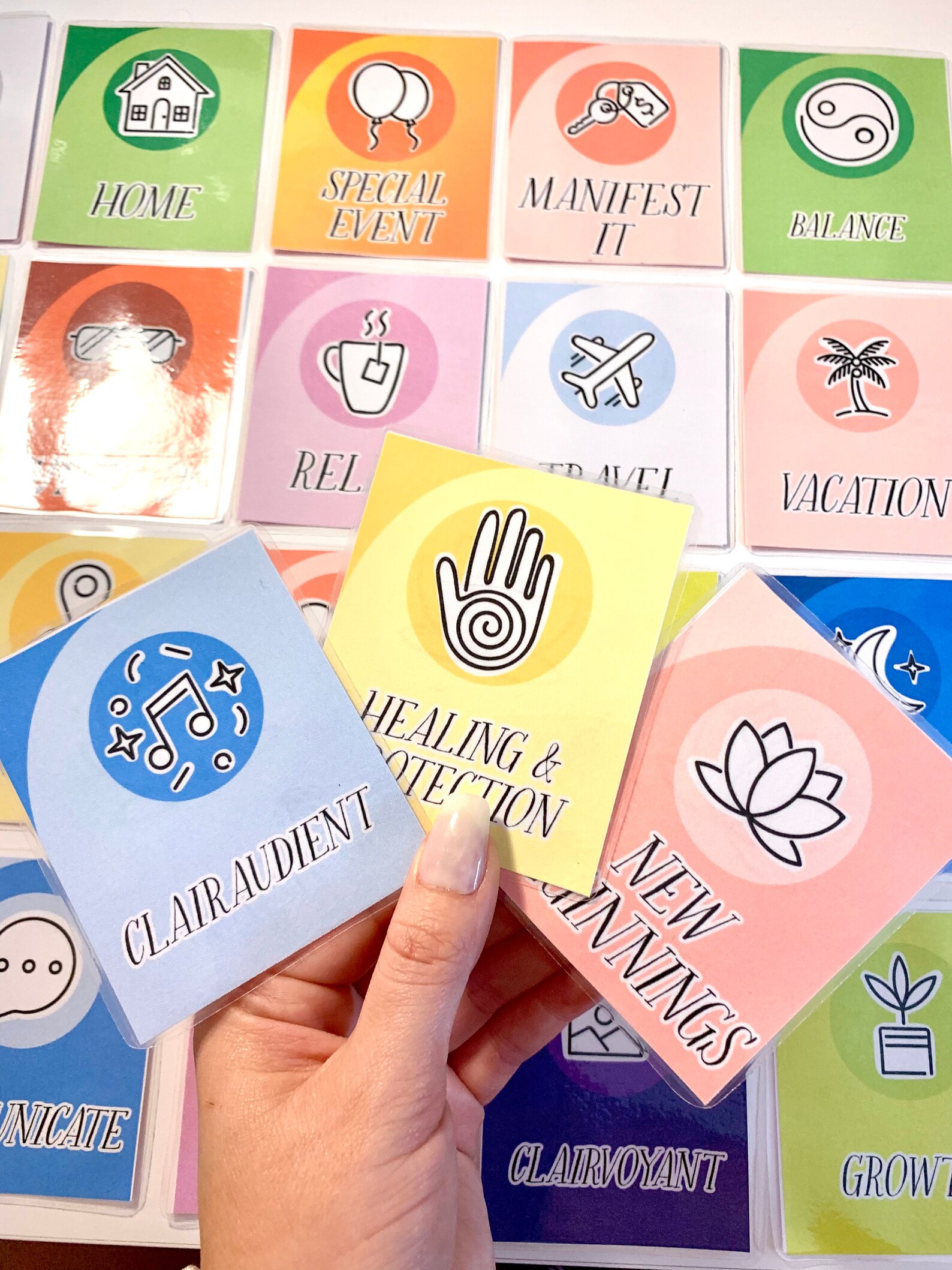 The Rainbow Oracle Handmade Tarot Oracle Deck Psychic and Etsy