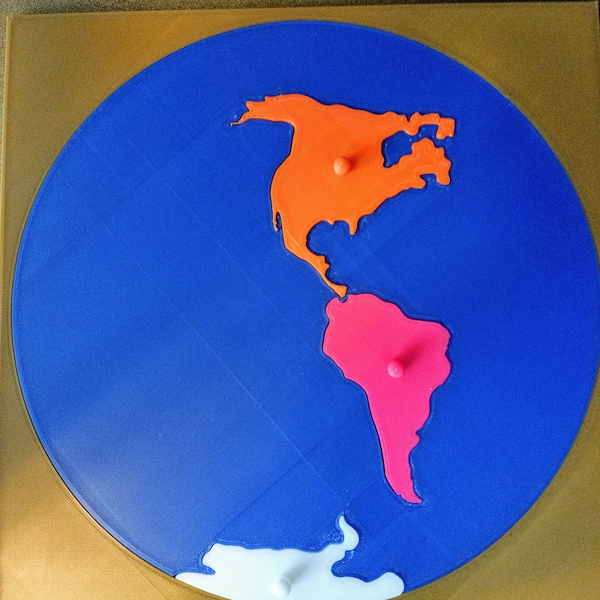 Montessori Continents Puzzle