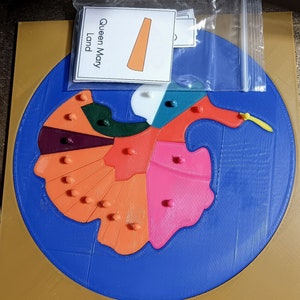 Montessori Antarktis Land Puzzle
