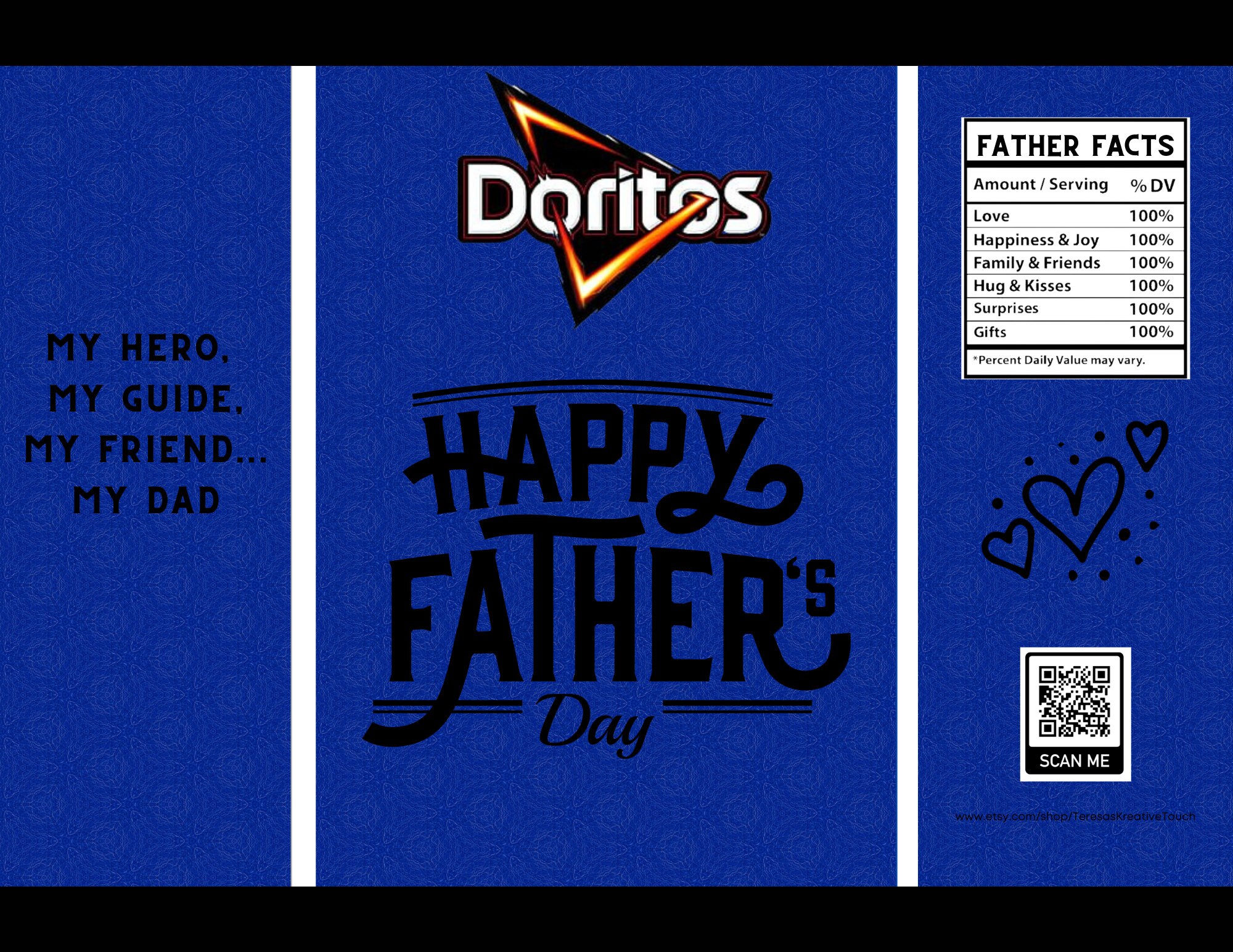 Printable Chip Bags Treat Bags Father's Day Party Etsy