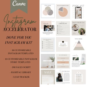 Instagram Accelerator - The done for you Instagram kit to boost your Instagram reach and sales