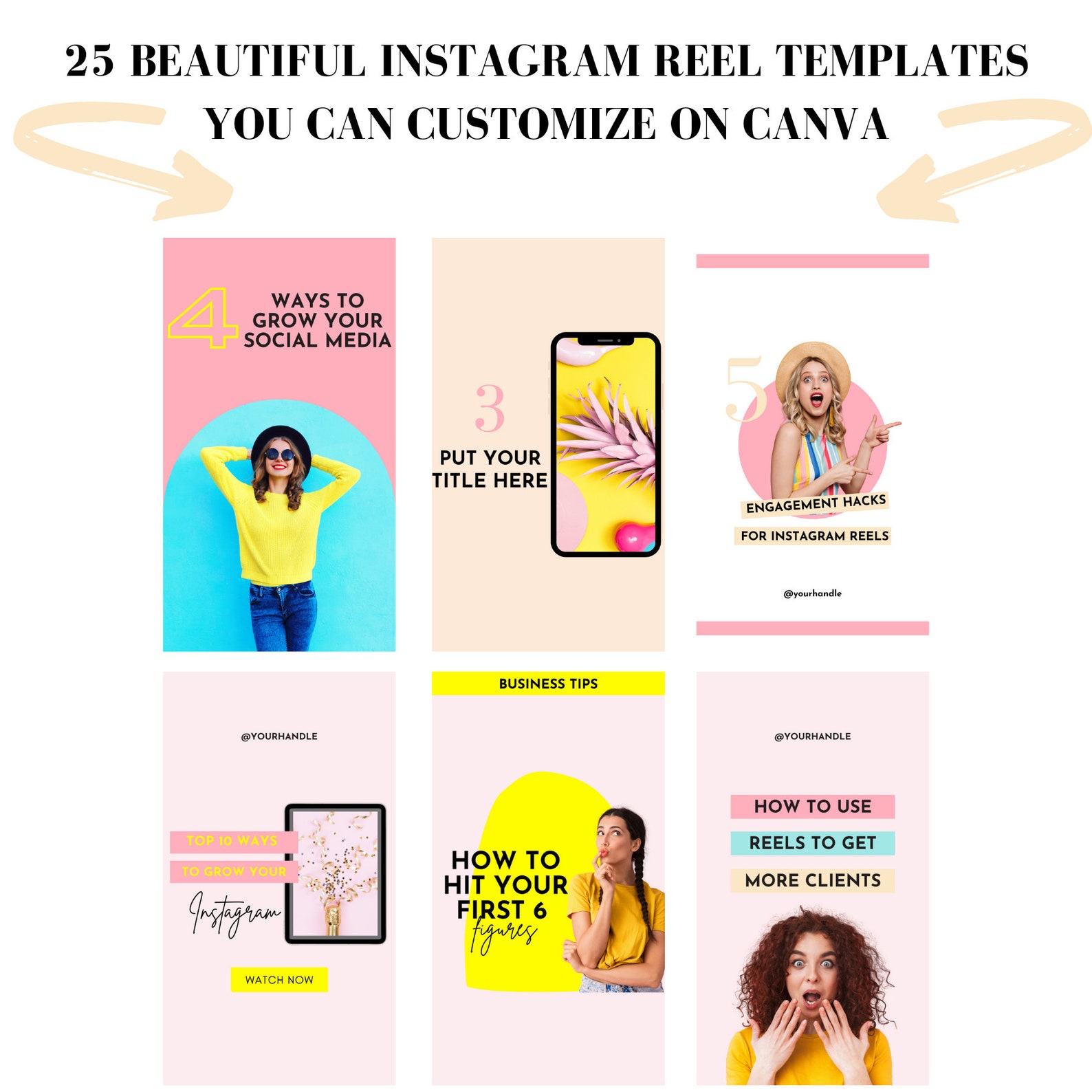Instagram Reels Cover Templates Customisable Canva Templates Etsy Instagram Reels Cover Templates Customisable Canva Templates Etsy