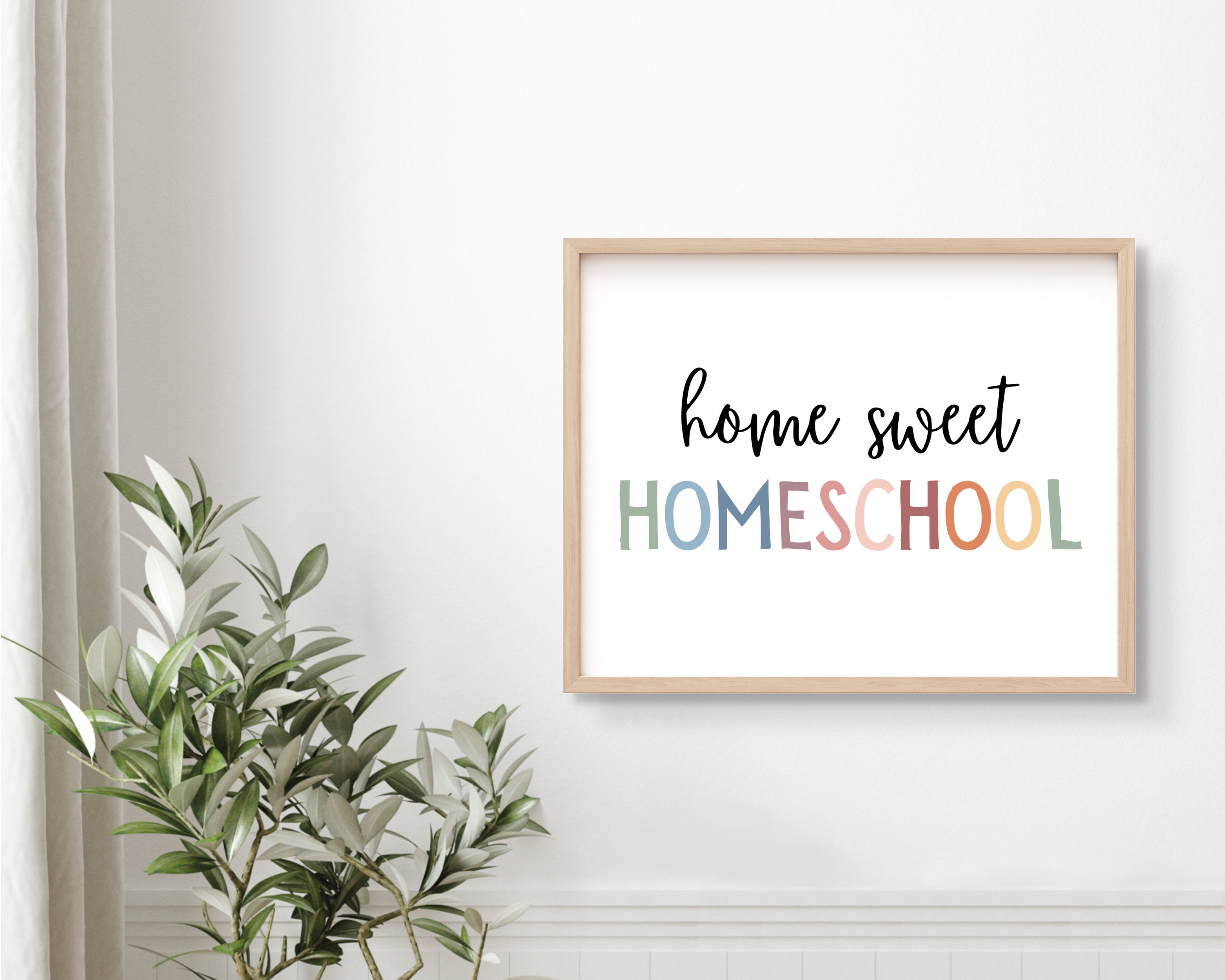 Home Sweet Homeschool Sign, Homeschool Decor, Homeschool Sign ...